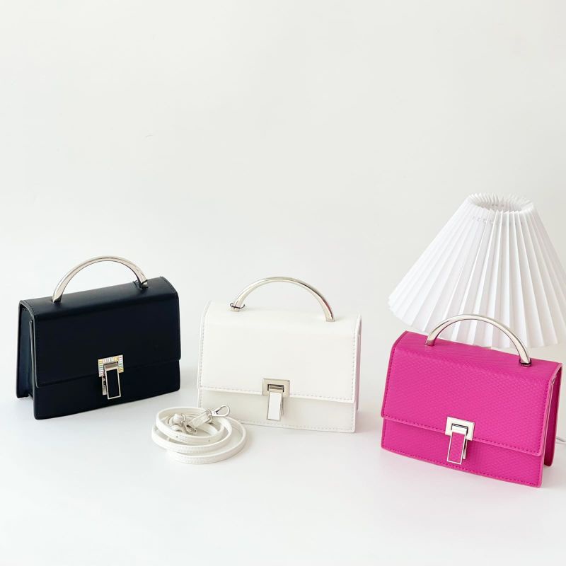 RESTOCK  Tas Pedro sling bag selempang jinjing hand bag hitam putih pink