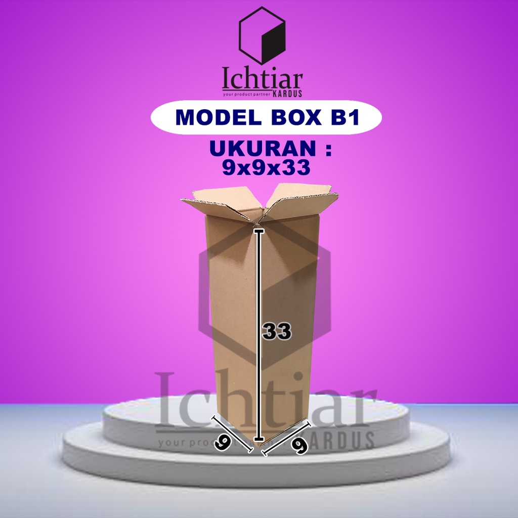 

Karton / Kardus / Box Packing Ukuran 9x9x33 Cm