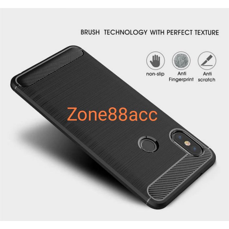 Silicon Case Redmi Note 5 Note 5 Pro Softcase iPAKY Carbon Casing Cover TPU