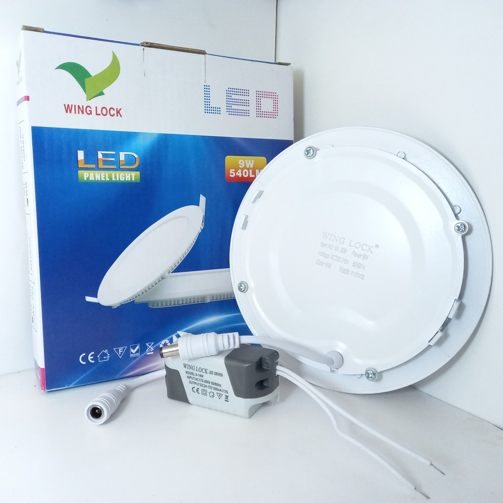 LAMPU DOWNLIGHT LED 9 WATT KUNING LAMPU PANEL LED 9w BULAT INBOW