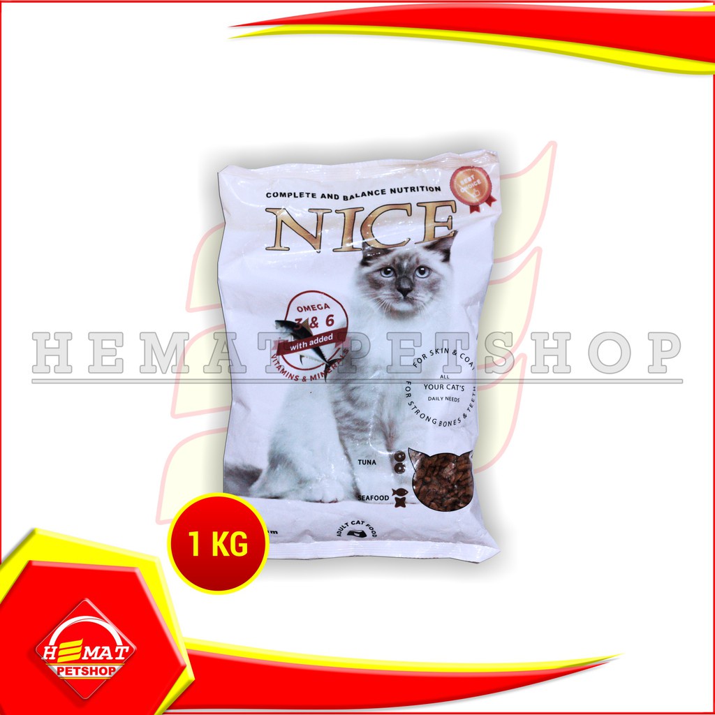 Nice Cat Makanan Kucing Fresh Pack Adult Dewasa Kitten 1 Kg