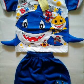 Setelan anak  baby  shark  baju  anak  piyama anak  setelan 