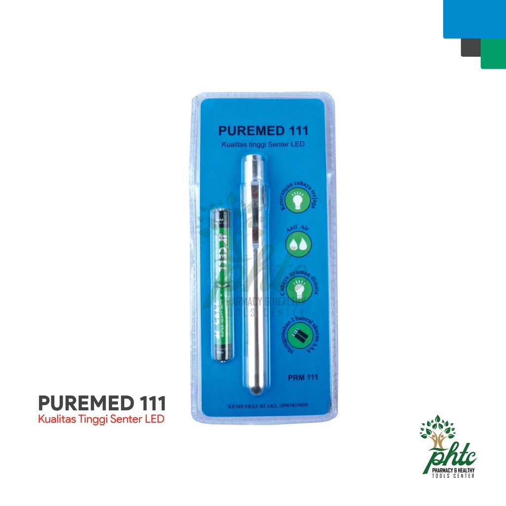 PUREMED Penlight LED Smart Soft light l Pen Light l Lampu Senter Pulpen Lampu Putih PRM 111