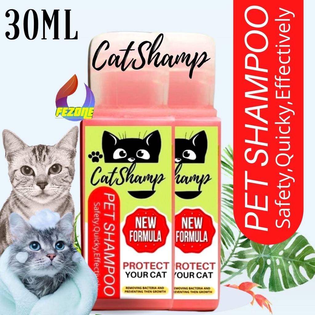 Shampoo Kucing Anti Kutu dan Jamur Anti Bakteri Kemasan 30ml Ampuh FEZONE