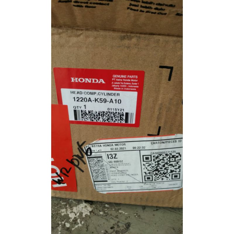 Cylinder head Vario 150/Block Head Vario 150