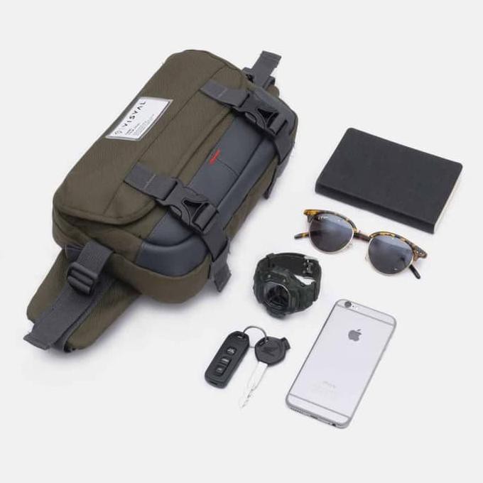 Hot Produk Tas Pinggang Waistbag Visval Waist Bag Flashpack Selempang Pria Cowok Berkualitas