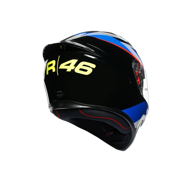 Helm A&amp;V K1 VR46 Sky Racing Team Helm Full Face Helm Cargloss