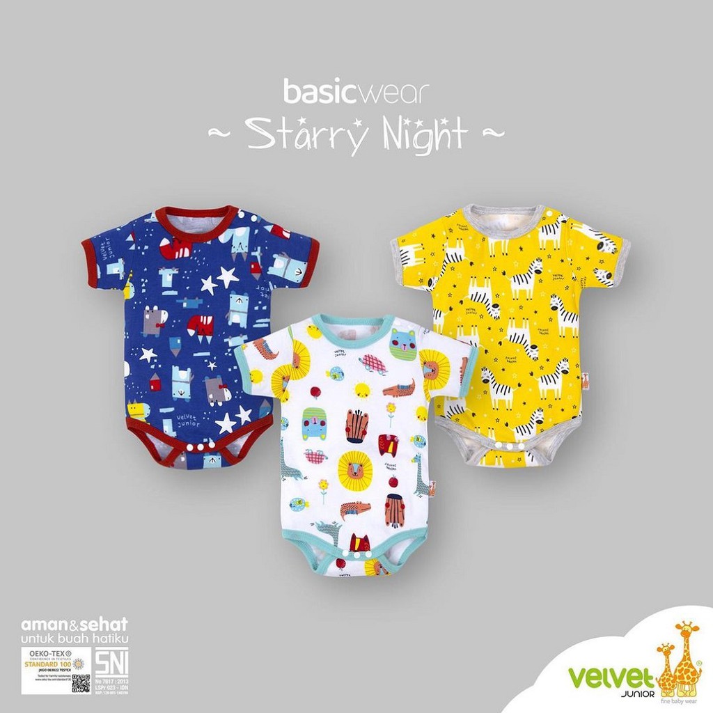 Velvet Junior Baju Kodok Jumper Segitiga Anak Bayi - Size NB [Satuan]-3