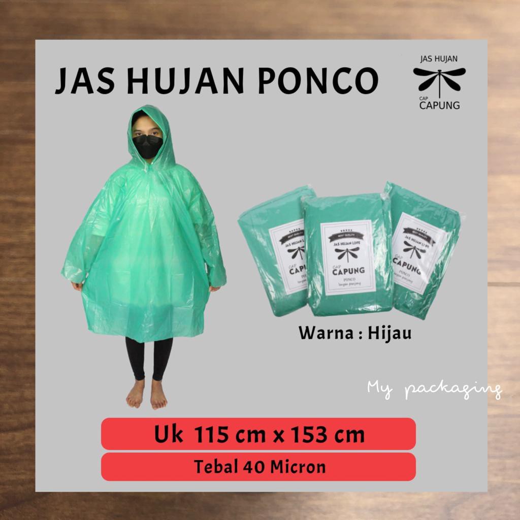 JAS HUJAN PONCO 40mc Lengan Panjang ( HARGA SATUAN )