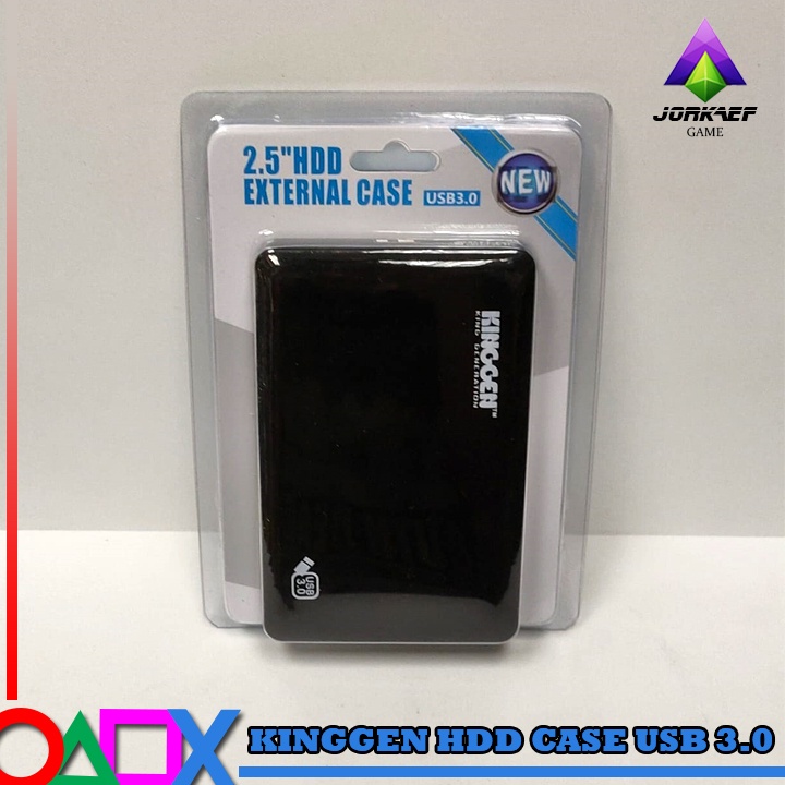 CASE HDD KINGGEN EXTERNAL 2,5&quot; USB 3.0 HITAM