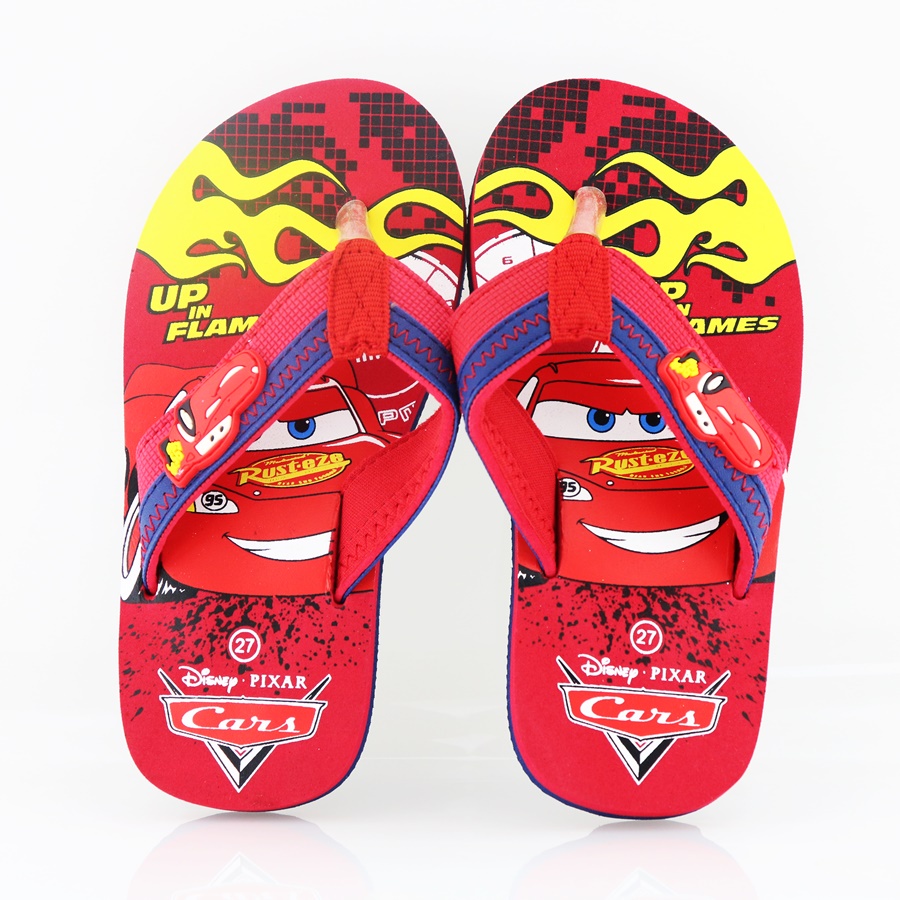 Ando Cars 18 Merah - Sandal Bayi dengan tali penahan