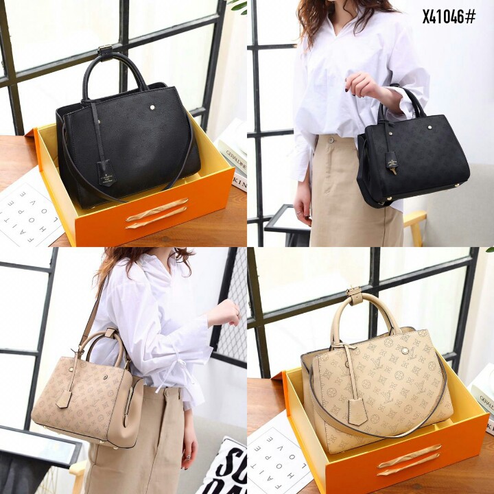 Tas LV Louis Vuitton Montaigne Mahina X41046  LOP 101  batam impor original fashion branded reseller