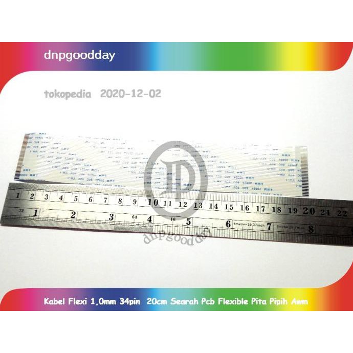 

Kabel Flexi 1,0Mm 34Pin 20Cm Searah Pcb Flexible Pita Pipih Awm Dnpgood11 Dijamin