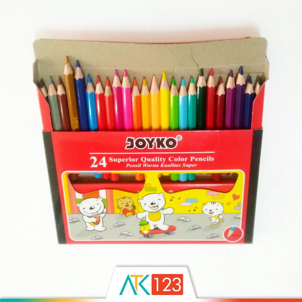 Pensil Warna Joyko 24 Superior Quality Color Pencils (CP-S24)-3