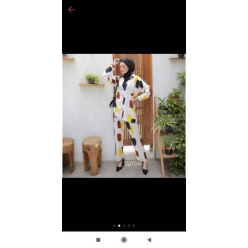 Setcel rayon motif kotak