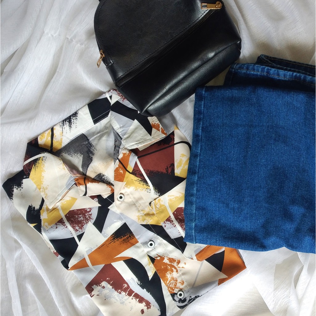 Kemeja pattern viscose oversize 03