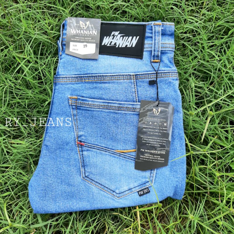 Celana Jeans pria lightblue celana jeans panjang pensil bioblits pria