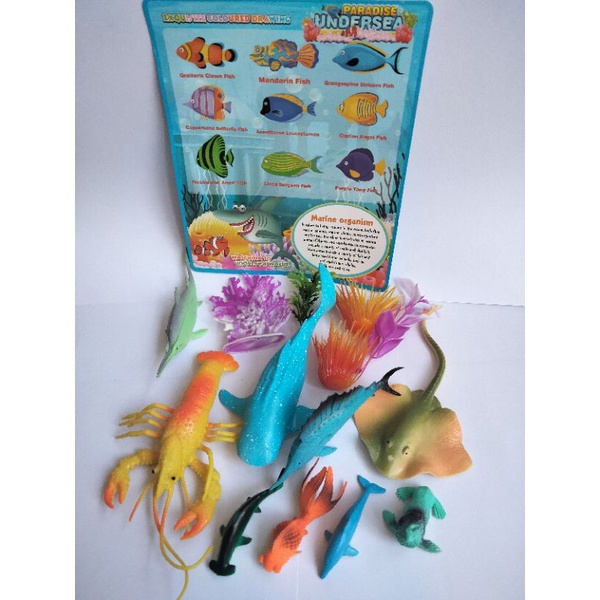 Mainan Binatang Laut Under Sea World Animal Bahan Karet BRO 1267 1331