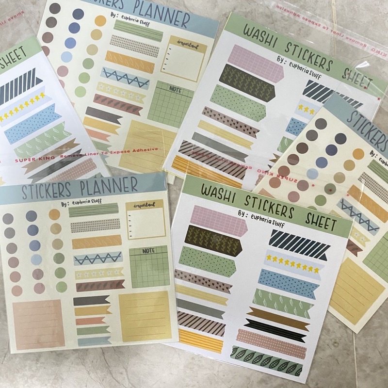 

Washi sticker sheets