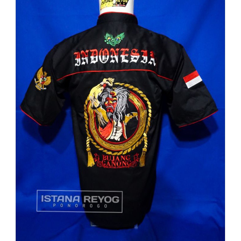 BAJU REOG / HEM/KEMEJA BUJANGGANONG BORDIR / HEM BORDIR GANONG / HEM BORDIR REOG / PENADON BORDIR