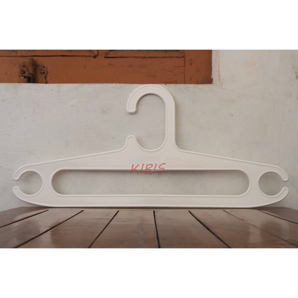 HANGER GANTUNGAN BAJU Putih 17 INCH HANGER GROSIR GANTUNGAN BAJU