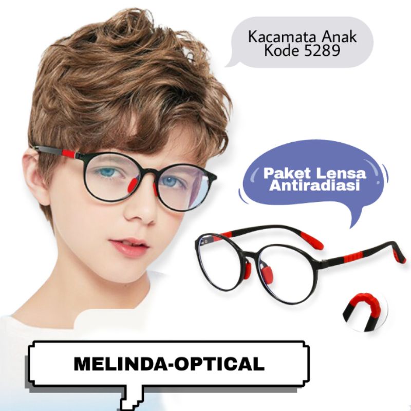 Kacamata Anak Murah/Kacamata ANAK anti radiasi blueray komputer HP TV TR90/ FA 5289