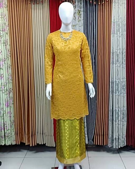 Set baju kurung brokat non gliter