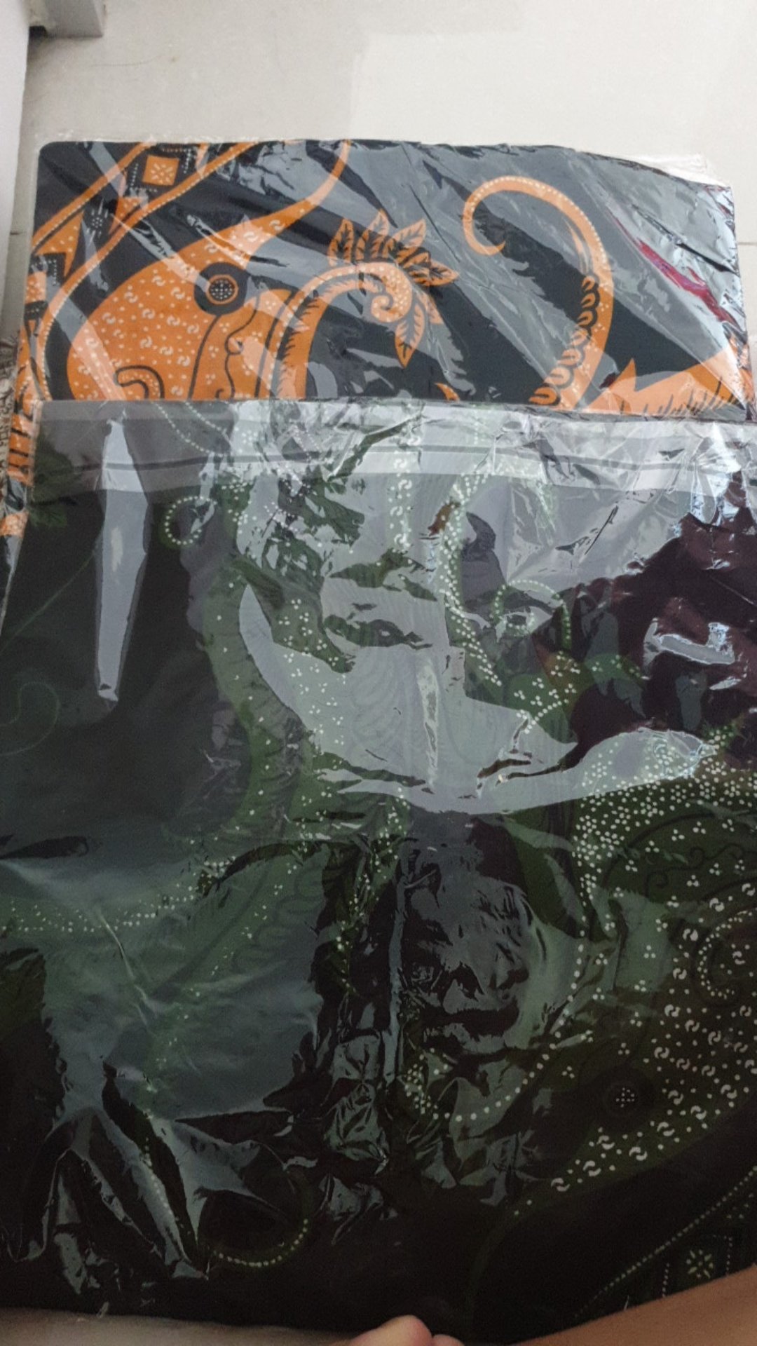 Best Seller~kemeja Batik Bunga Lung Baju Pria Lengan Pendek Terlaris