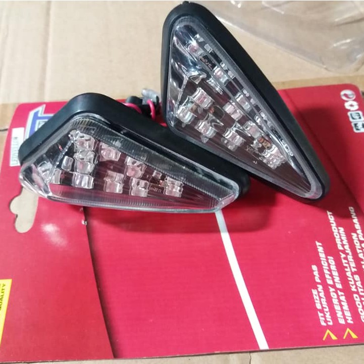 Sen Tempel Lampu Sein Tempel Segitiga LED Universal Buat R15 V2 V3 Cbr 150 CBR 250 NINJA 250 GSX DLL