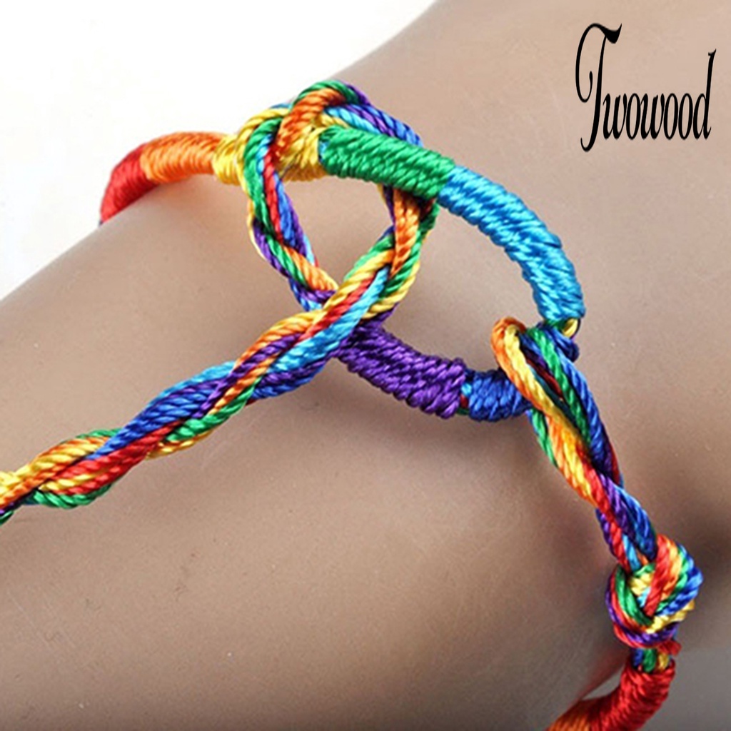 20 Pcs Gelang Rajut Warna-Warni Untuk Club