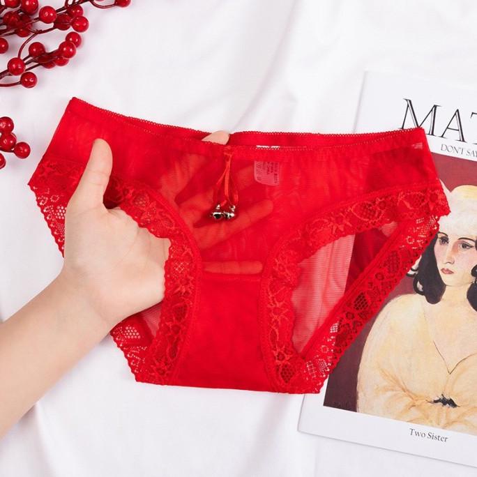 pakaian cd wanita warna dalam merah Celana sexy Belladonna transparan