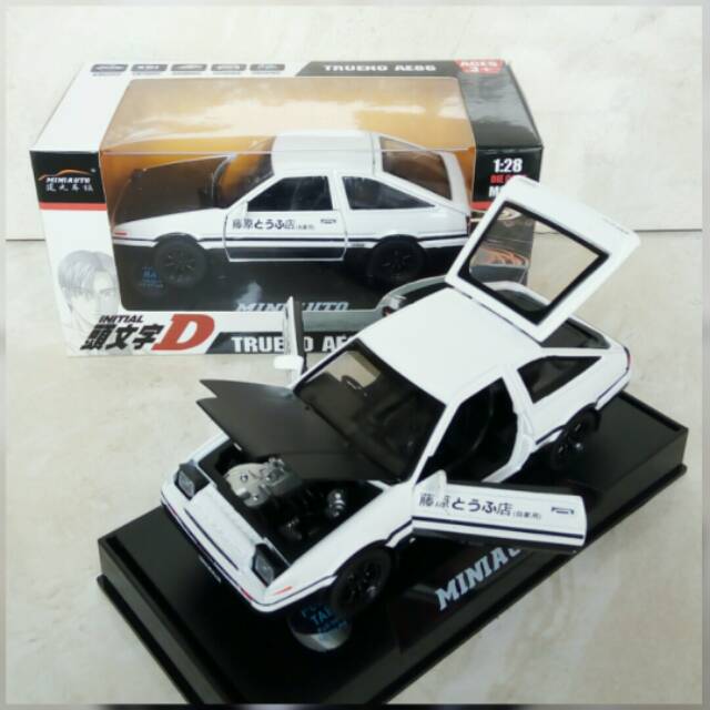 Miniatur mobil Initial D Trueno AE86