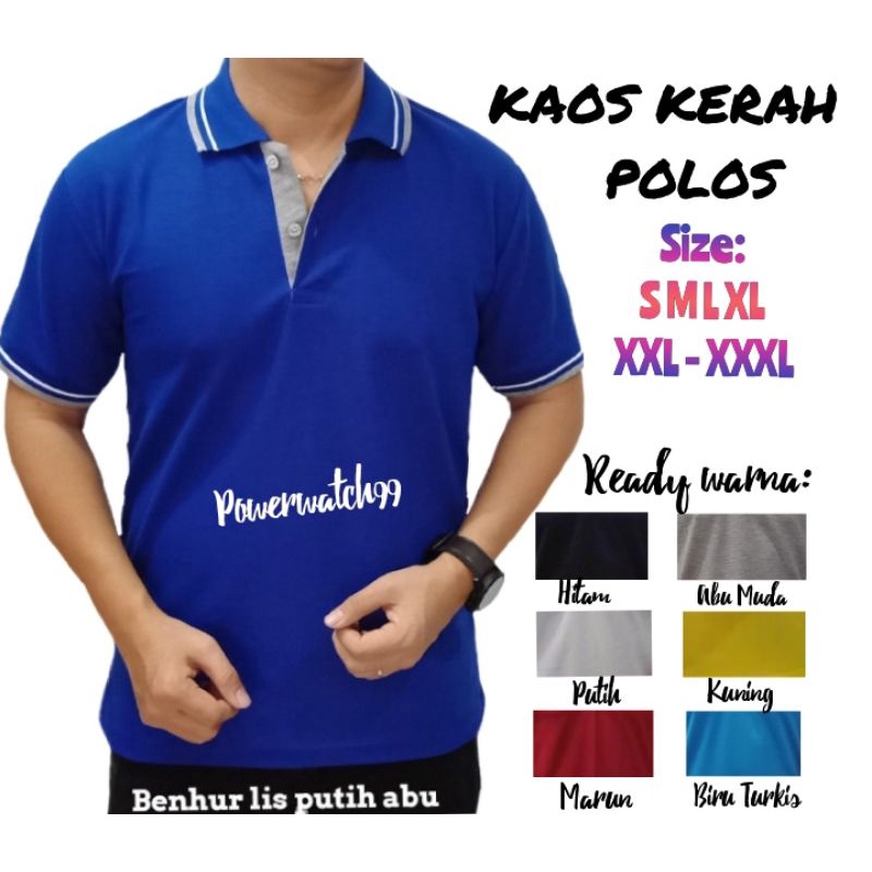 kaos poloshirt polos - seragam karyawan - seragam kerja