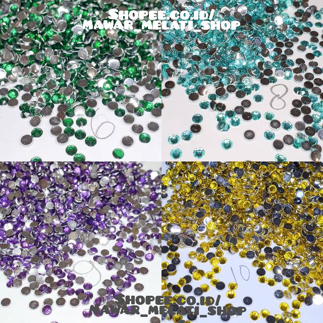 Rhinestone untuk henna atau kuku palsu gemstone (part1 21-31)