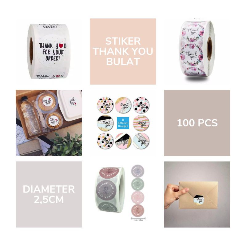 

Sticker Thank You Bulat (100pcs)