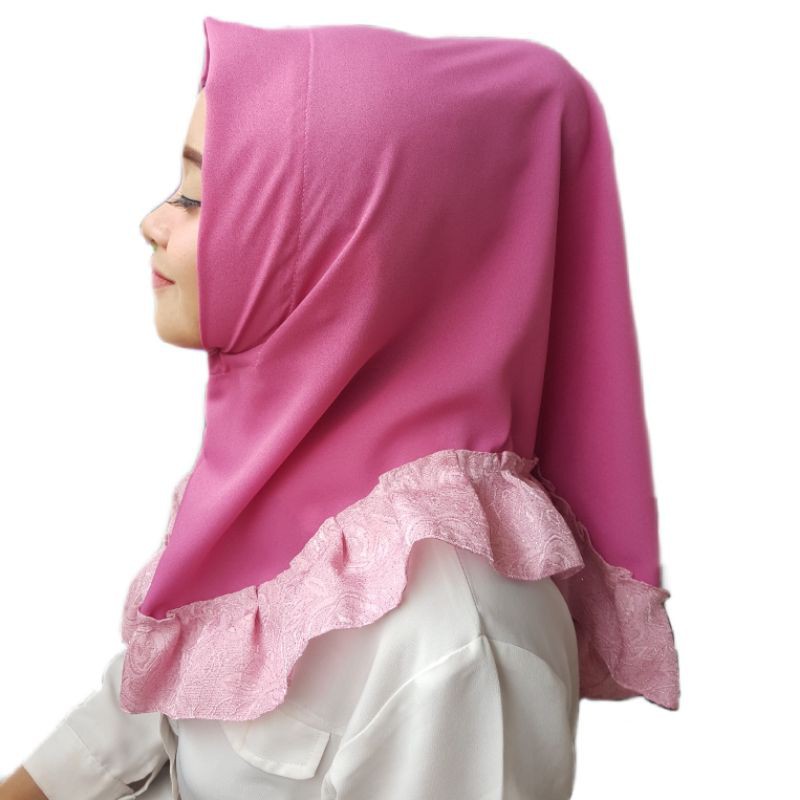 Hijab instan Assyifa vins Dusty pink