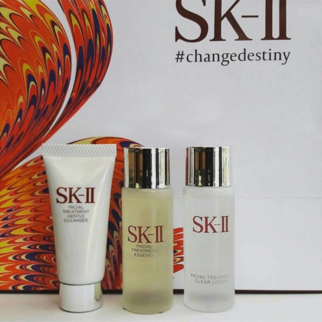 SK-II BASIC SET MEDIUM isi 3 (FTE 30ml + FTCL 30ml + Cleanser 20gr)