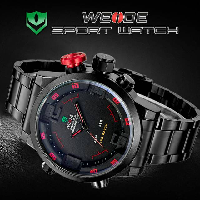 Men LED Sports Watch 30M Weide Japan Quartz Miyota - EIWS02BX