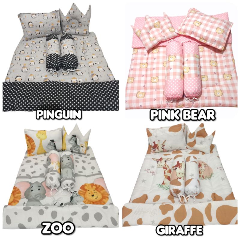 Bedcover Bayi Set / Swan Baby Bedding Set / Selimut Bayi Set / Bedding Set Bayi Swan Baby Bisa Pakai Tas Mika Free Card Ucapan