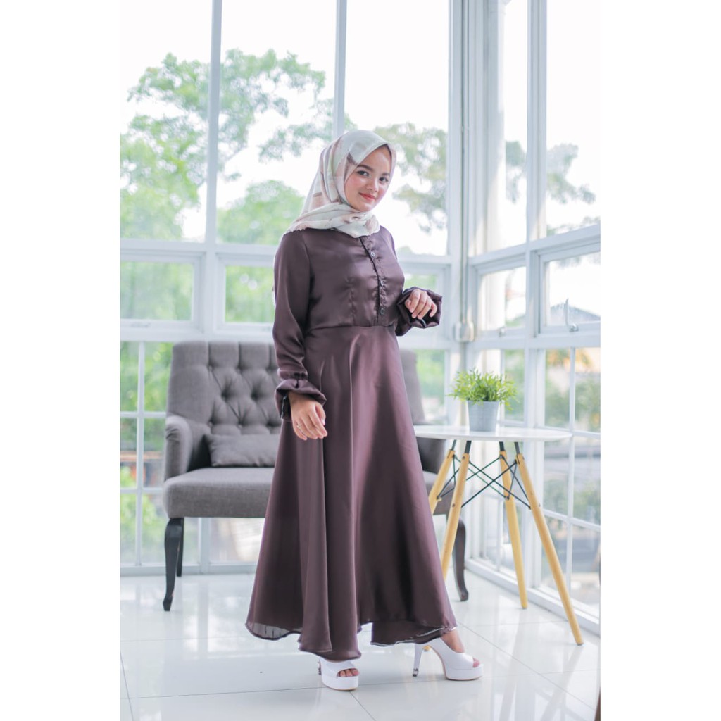 BAJU HIJAB RAFAIZ/DRESS MUSLIM/DRESS PUZZLE COFFE