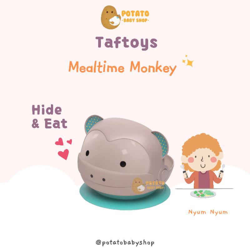 Taftoys MealTime Monkey Hide &amp; Eat - Tempat Makan Anak Taf Toys