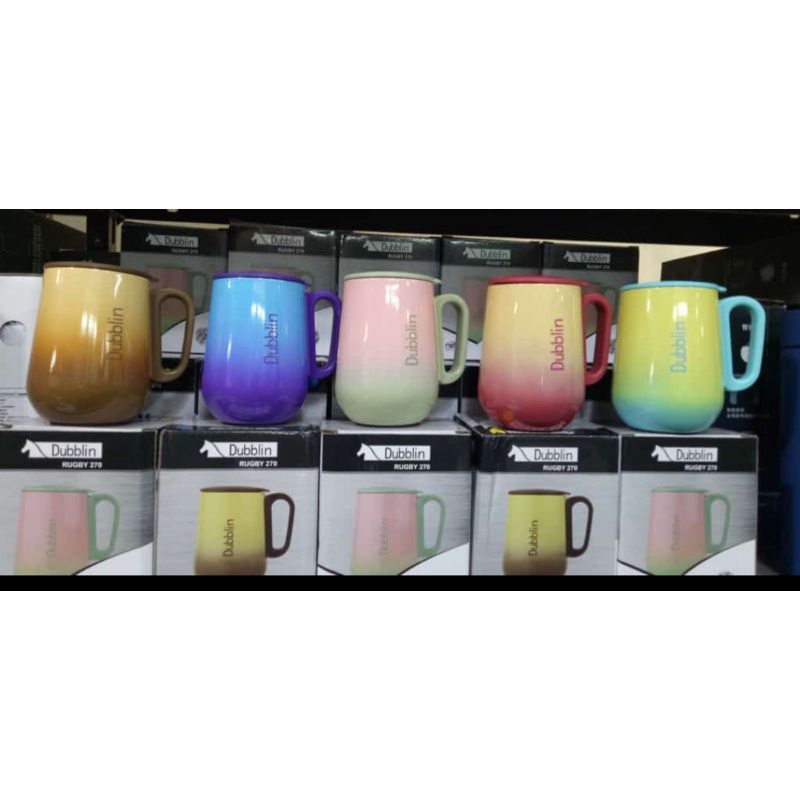 1pcs Mug gelas cangkir tahan panas dubblin polo 230ml stenlliss