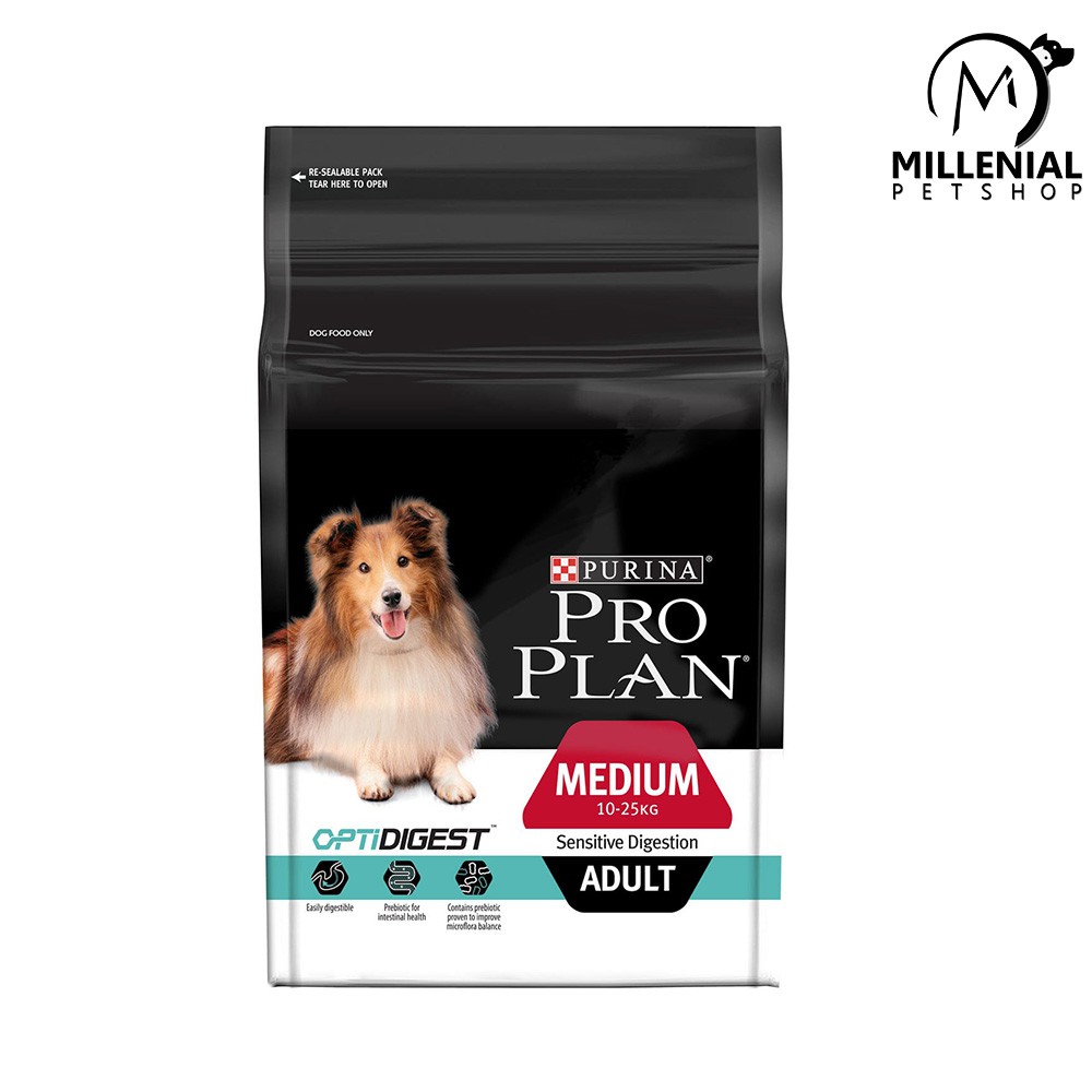 Makanan anjing proplan medium Adult Sensitive Digestiont 2.5kg pro / plan 2,5 kg