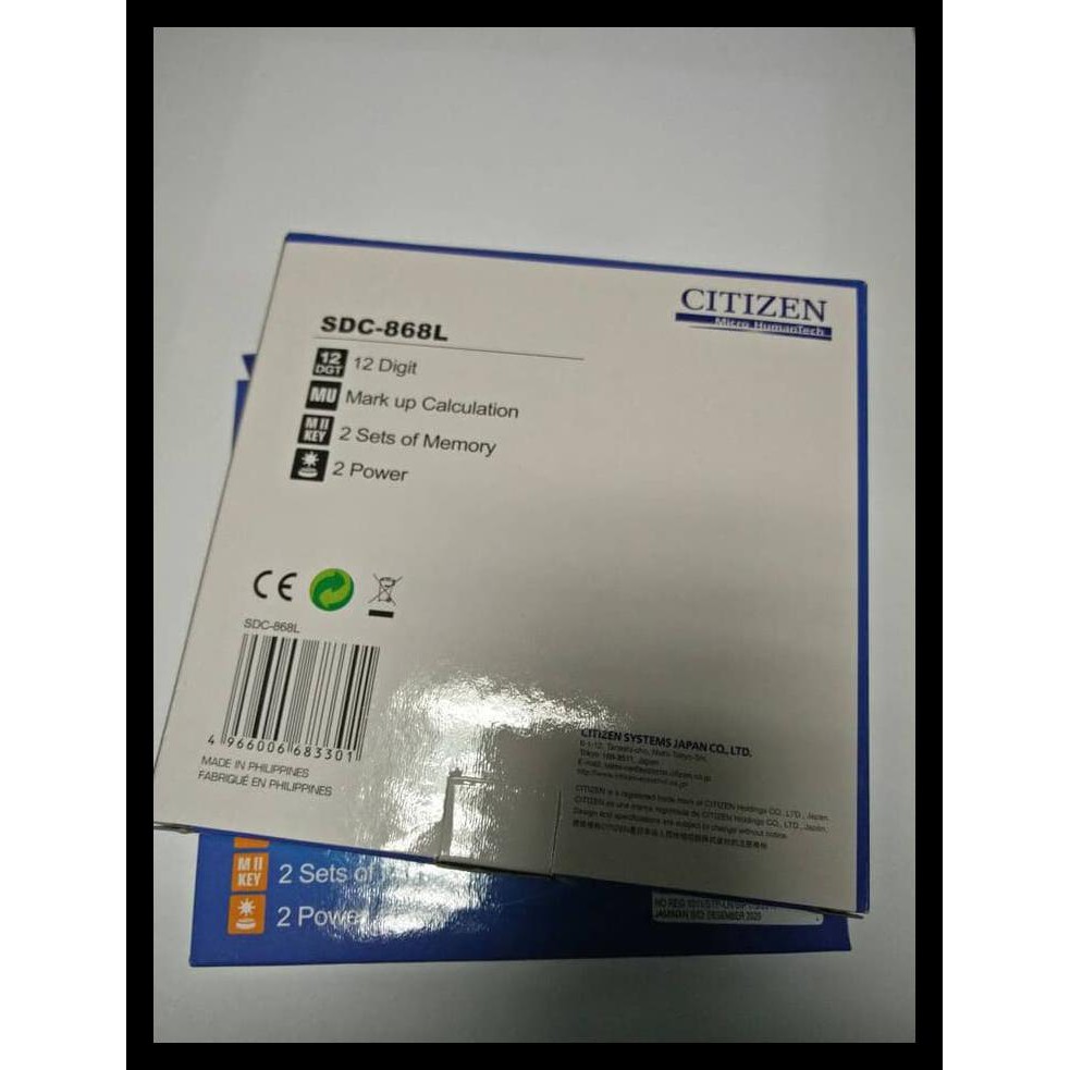 

Terlaris Kalkulator / Calculator Citizen Sdc-868L Ori Made In Philippines Promo