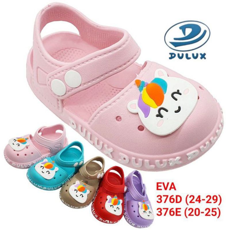 Dulux 376D 316E~FG/Sandal anak Perempuan Tali Belakang karakter Little Ponny size 20-29