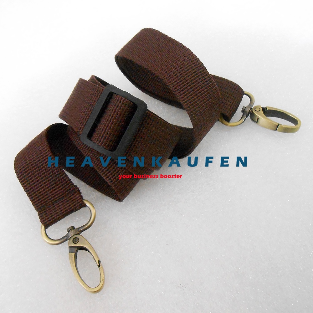 Strap Tali Selempang Slempang Tas Lebar 2,5 cm Warna Coklat Kait ATG