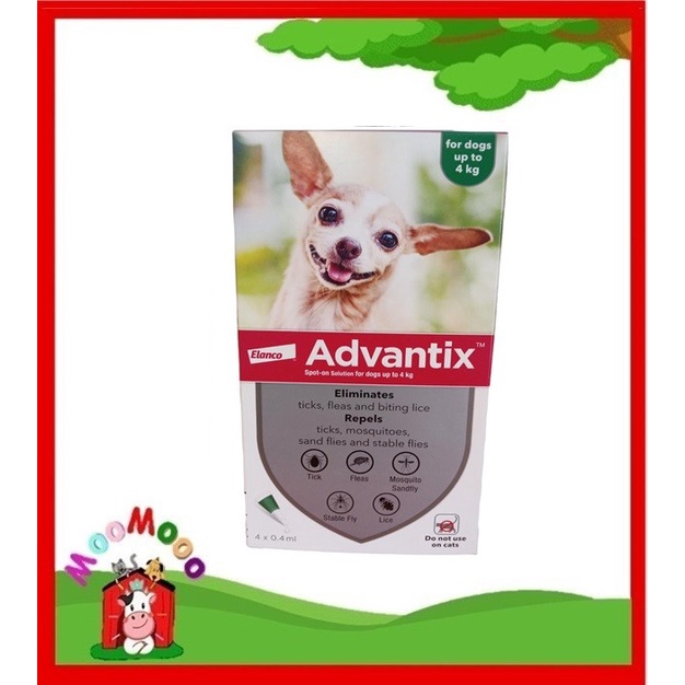 Obat Tetes Kutu Anjing Advantik Up To 4 kg 1 ml/Tube