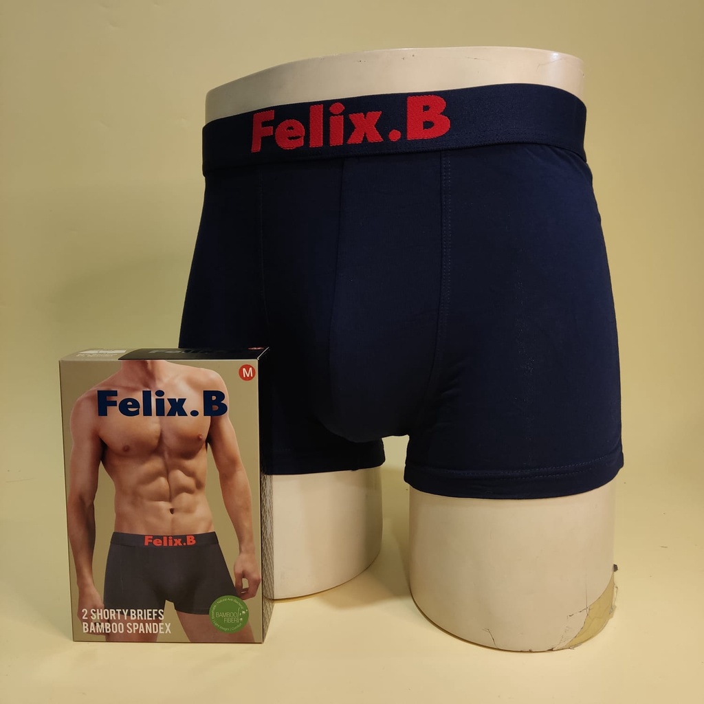 CELANA BOXER PRIA FELIX.B FB 2152 ISI 2 PCS | VISCOCSE SPANDEX