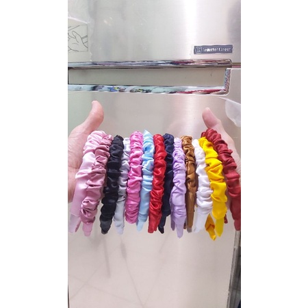 Bando scrunchie warna shine ala korean style