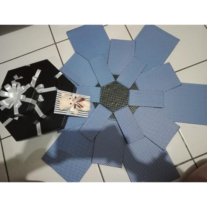 

BOXANWE LARGE GIFT SIZE EXPLOSION BOX BOX KOSONG HEXAGON DSG54546WE